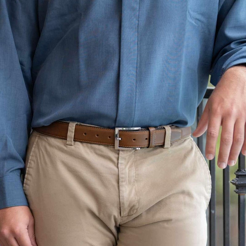 Nickel Smart Uptown Tan Belt (32")