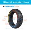 70/60-7.5 Off-Road Solid Scooter Tires : 11 Inch Tubeless Replacement