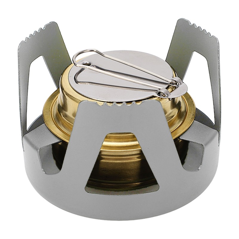 Mini Alcohol Stove Brass Aluminum Alloy Safe Windproof Portable Widely
