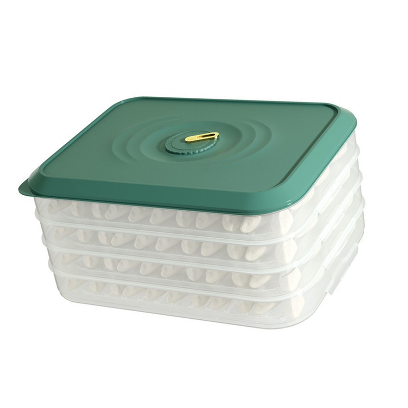 Dumpling Storage Box Multi Layer Excellent Sealing Dumpling Food Container