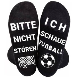 JALEVID Funny socks football gifts, please do not disturb, I look football, funny socks gifts for football fans, men, women, teenagers, boys, black