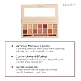 Sigma Cor De Rosa Eyeshadow Palette | Paleta De Sombras Rosa