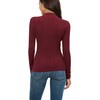 LAISHEN Women's Mock Turtleneck Lightweight Stretchy Long Sleeve Pullover Fitted