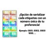 500 Hologramas Plastificados 28x20 Mm Logo Texto Num Serie