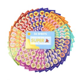 Scratch and Sniff Stickers 36 Sheets Smelly Stickers 9 Different Scents Stickers Reward Sticker for Kids Teachers Parents Water Bottle Sticker Christmas Birthday Gifts Party Favors Decorations