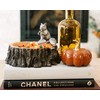 Arthur Court Designs Aluminum Standing Squirrel on Log Nut/Candy/Snack Bowl