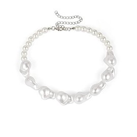 AVANCE Women's Baroque Pearl Necklace, Adult, Cute,
