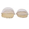 2Pcs Food Serving Tent Basket Fly Skeeter Insect Resistant Bamboo