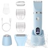 Scttomon 3-in-1 Electric Razor IPX7 Waterproof Bikini Trimmer Wet &