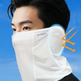 Multi-functional Summer Sports Neck Warmer with Ear Protection - UV Protection for Fishing & Construction Hiking Navy