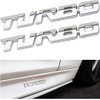 XINLIYA Turbo Car Emblem, 2 PCS 3D Metal Turbo Badge