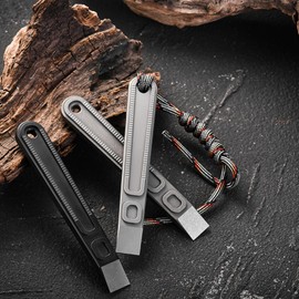 Hamans EDC Pry Bar Mini Multi Tool Titanium 3.74“ Package/Can Opener for Everyday Carry Portable Lightweight