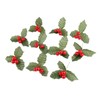 Yetaha 10 Pcs Artificial Leaf + Holly Berries for Wedding
