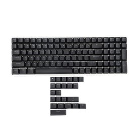 YMDK Double Shot 108 Teñido PBT Shine Through OEM Profile Keycap Rainbow Carbon Sunset Backlit Keycaps for MX Switches Teclado mecánico (solo tecla) (Negro 122)