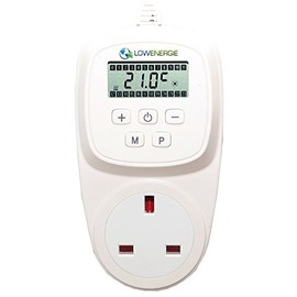 Lowenergie 7 Day Programmable Plug In Digital Thermostat for Electric Heating & Hydroponic Greenhouse use