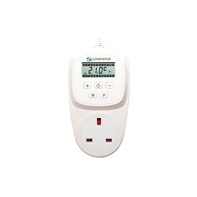 Lowenergie 7 Day Programmable Plug In Digital Thermostat for Electric