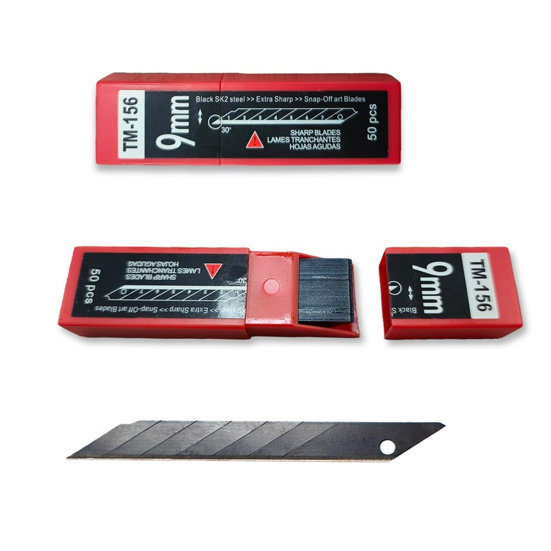 NBTOOL 100Pcs Utility Knife Blades 30 Degree 9mm Snap Off