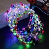 Lecute 5 Coronas Diademas Flores Luminosas Led Fiesta Boda Xv