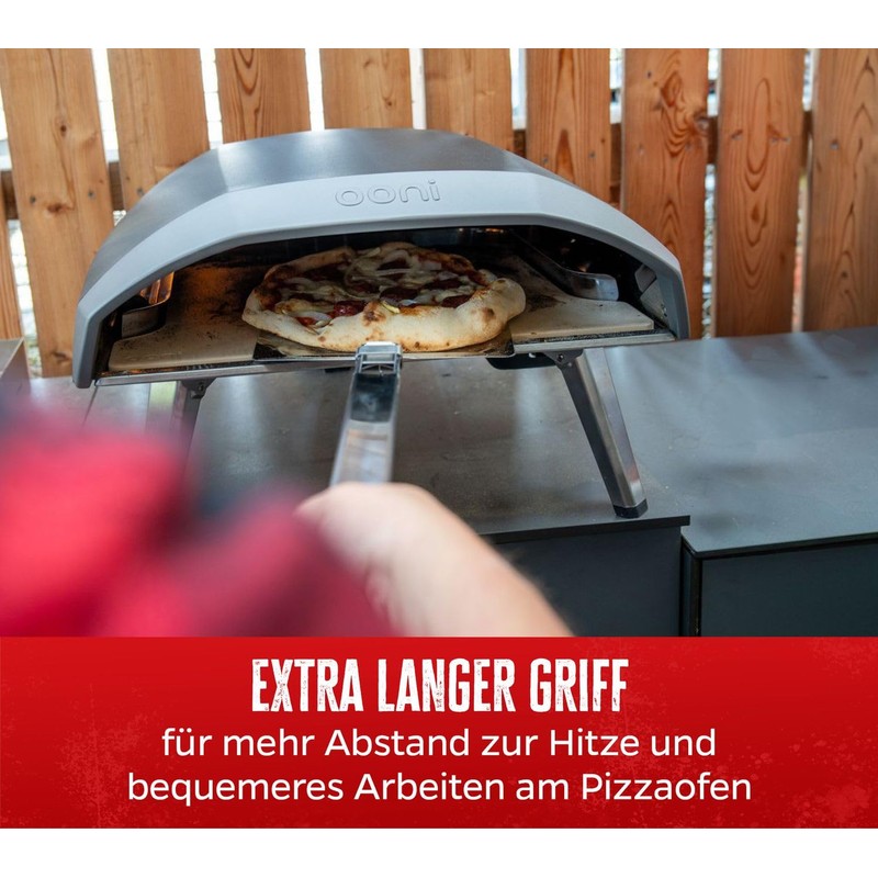 Grillfürst XXL Pizza Server Stainless Steel Folding Pizza Peel with