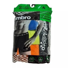 Umbro NEW Umbro Men's 3 Pack Boxer Brief Essential Cotton Stretch Size XL Waist 40-42