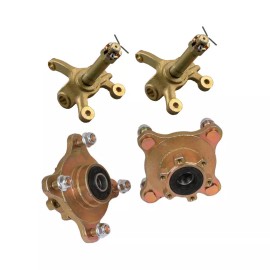 Unbranded 4 Stud Front Wheel Hub Steering Knuckle Spindle for Golf Cart Go Kart ATV Quad