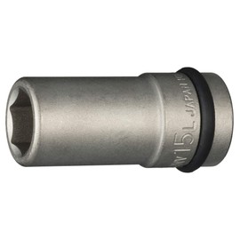TONE HP4NV-15L Long Socket for Impacts, 0.5 inch (12.7 mm) (1/2 mm), Double Side Width 0.6 inch (15 mm)