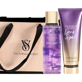 Victoria's Secret Set Loción, Crema Y Bolsa, Victoria 's Secret, Love Spell
