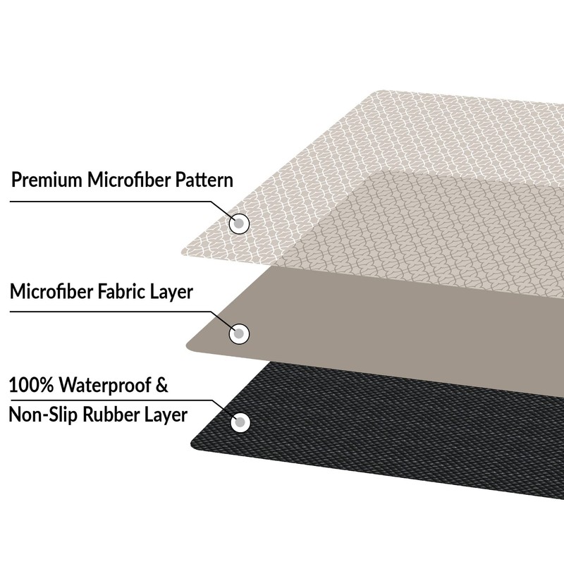 Set of 7 Stair Treads Ultra-Thin with Non Slip Rubber