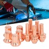 10Pcs Nozzle Electrode Kit Brass 176655 Electrode 176656 Nozzle Tip