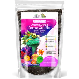 Organic Autoflower Potting Soil Mix – Ready-to-Use Living Soil, No Fertilizers Needed – Balanced Nutrients, Light Texture, Excellent Drainage, Boosts Germination & Root Growth (2 QUARTS)