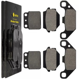 Caltric Front & Rear Brake Pads for Suzuki LT250R Quad Racer 250 1987-1992
