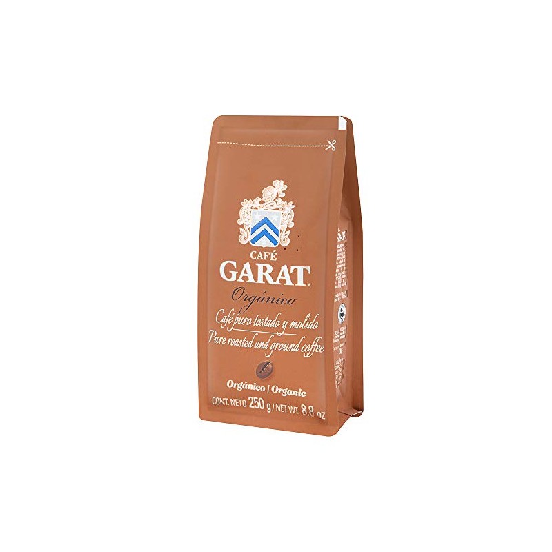 Garat Café Tostado y Molido Orgánico, 250 G