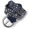Caspar GU248 Women's Wide Belt Waist Belt with Rivets and