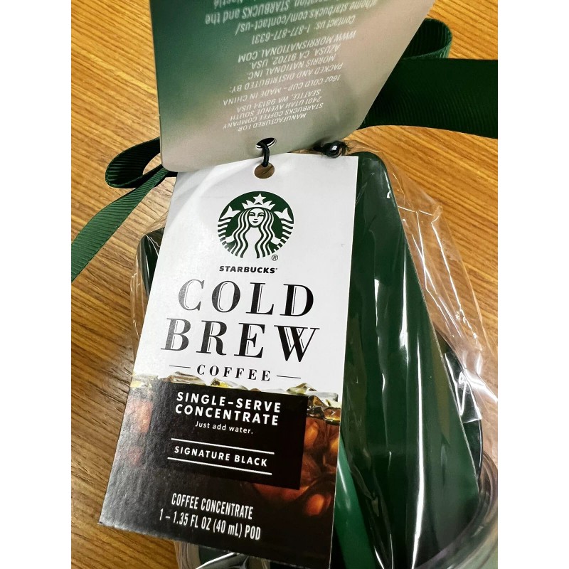 Starbucks Cold Brew Coffee Concentrate Tumbler 16 oz Acrylic Cup