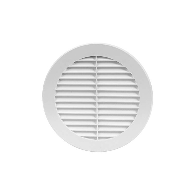 Air Ventilation Plastic Grill Cover Diameter 150 mm White