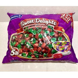 Strawberry Filled Bon Bons Colombina Strawberry Assorted Filled Candy  Bon Bons Bulk Hard Candy 5LB Bag