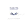 1.25ct. 5-Stone Genuine Tanzanite V-Shape 925 Sterling Silver Ring Size