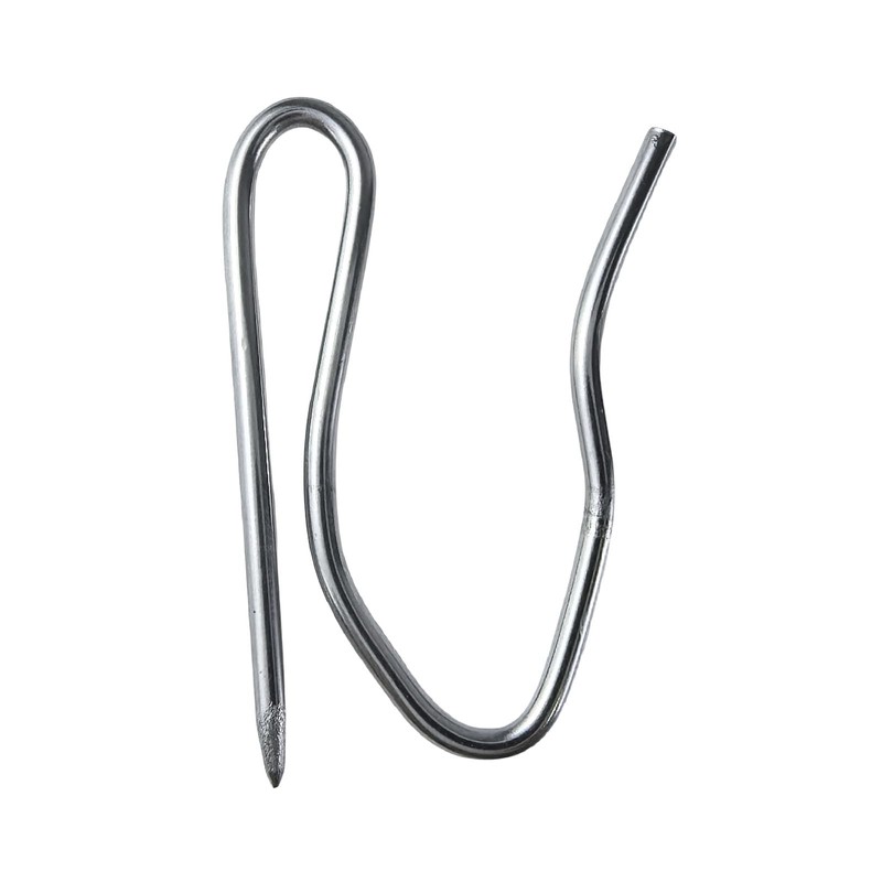 100 Pack Curtain Hooks, Rustproof Stainless Steel Heavy-Duty Offset Pin-On