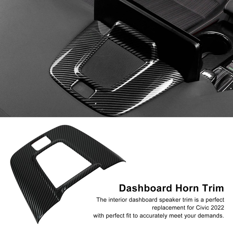 Car Interior Dashboard Trim Behind Navigation Carbon Fiber Style Replacement