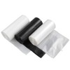 Nicesh Bolsas de basura pequeñas de 4 galones, negras, transparentes