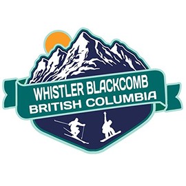 Whistler Blackcomb British Columbia Ski Adventures Souvenir 4 Inch Fridge Magnet Mountain Design