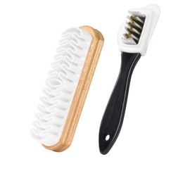 Koudecy 2 Pcs Suede Shoes Brush Kit, Suede Shoes Boots Polish Dauber Applicators Cleaning Leather Care Brushes Suede Cleaner Brush