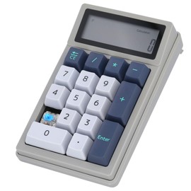 DENTEN Calculator Numeric Keypad 2 in 1 Bluetooth Wireless Mechanical Switch Type-C Charging (Blue Axis)