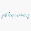 JUST KEEP SWIMMING Bumper Sticker Vinyl Decal 5 inches