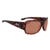 Hobie Mariposa Polarized Butterfly Sunglasses, Shiny Tortoise Brown Frame/Grey Lens,