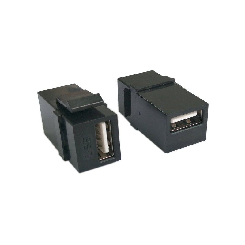 USB 2.0 Keystone Jack Inserts, zdyCGTime (2-Pack) USB 2.0 Adapters