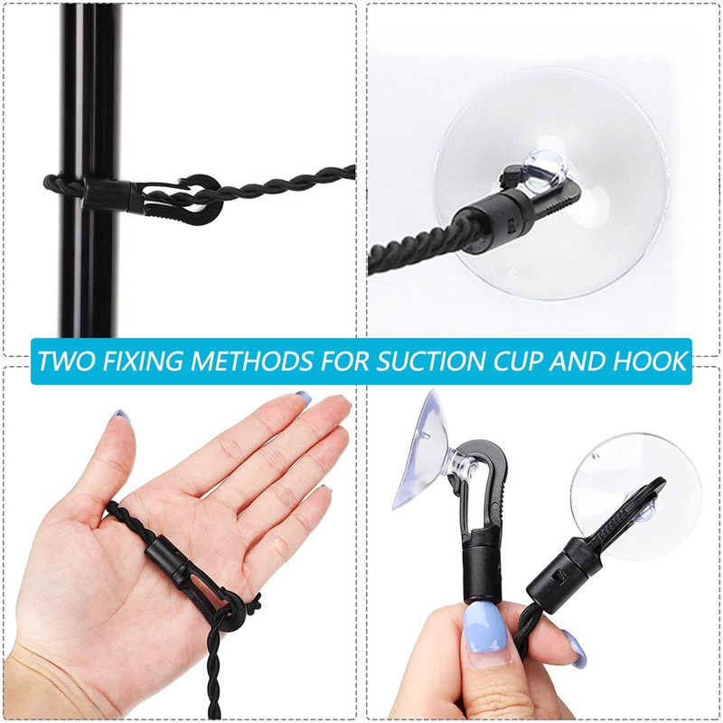 Portable Travel Clothes Washing Line Clothesline Extendable Elastic Clothesline Cup
