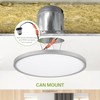 ASD LED 12" Round Flush Mount Ceiling Light Fixture, Low