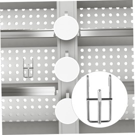 CIYODO 10 Pcs Hooks Iron Pegboard Hooks for Garage Retail Stores and Supermarkets Resistant Design with Strong Bearing Capacity