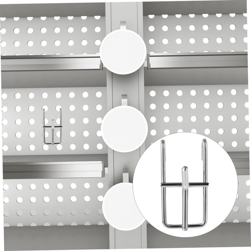 CIYODO 10 Pcs Hooks Iron Pegboard Hooks for Garage Retail